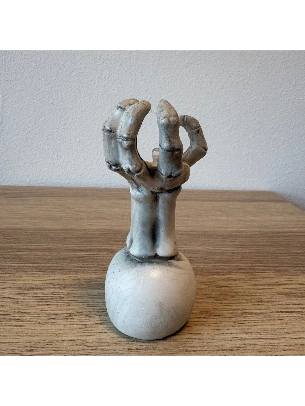 Skull Skeleton Halloween Decor Candle Holder